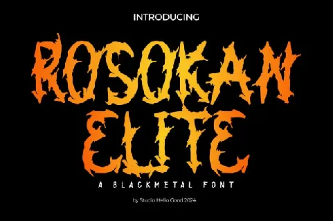 Rosokan Elite Display font