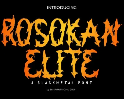 Rosokan Elite Display font