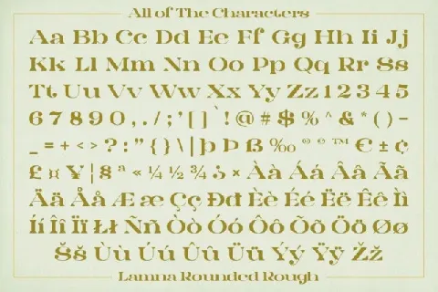 Lamna Rounded Rough font