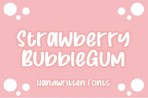 Strawberry Bubblegum font