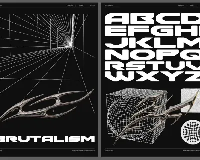 Y2K Brutalism font