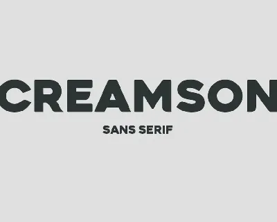 Creamson font