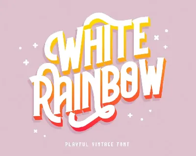 White Rainbow font