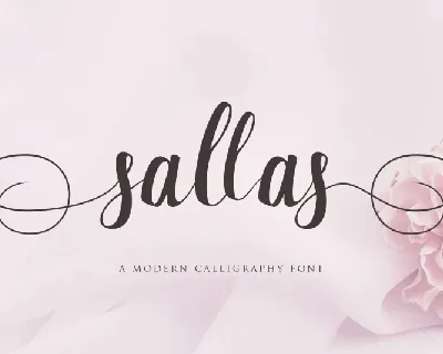 Sallas Modern Calligraphy font