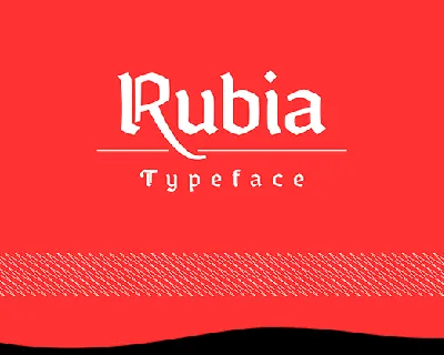 Rubia Typeface font