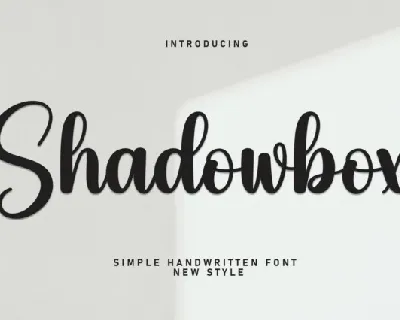 Shadowbox Script font