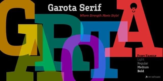 Garota Slab Serif font