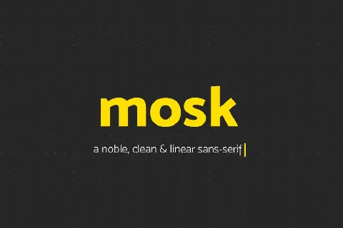 Mosk Free font
