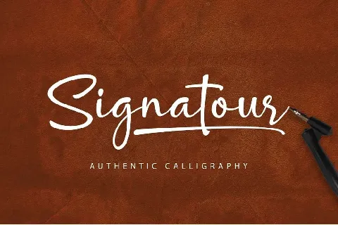 Signatour font