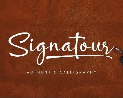 Signatour font