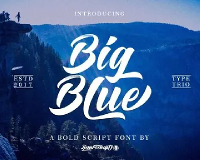 Big Blue font