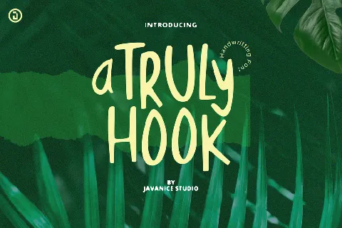 A TRULY HOOK DEMO font