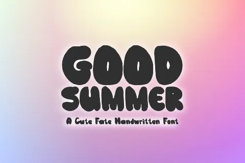 Good Summer font