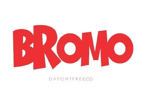 Bromo font