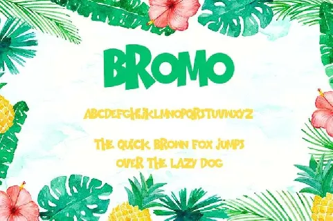 Bromo font