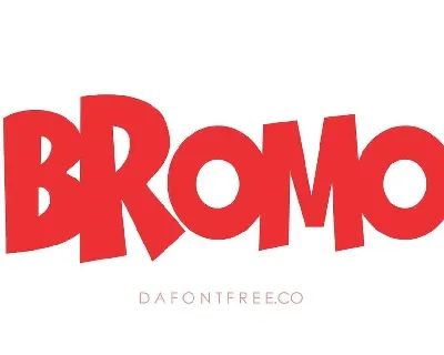 Bromo font