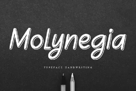 Molynegia Handwritten font