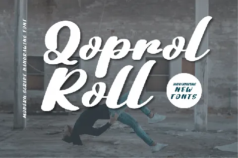 Qoprol Roll Script font