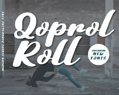 Qoprol Roll Script font