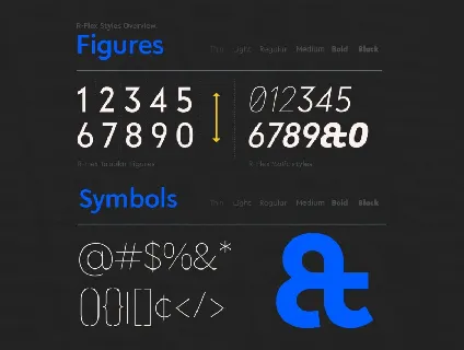 R-Flex Sans Serif font