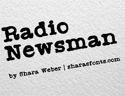 Radio Newsman font