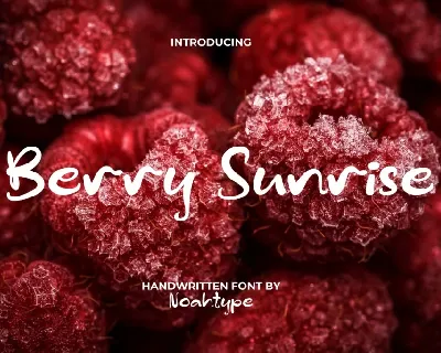 BerrySunriseDemo font