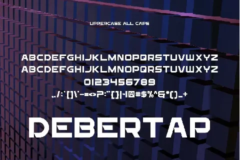 Debertap font