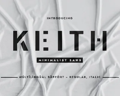 Keith font