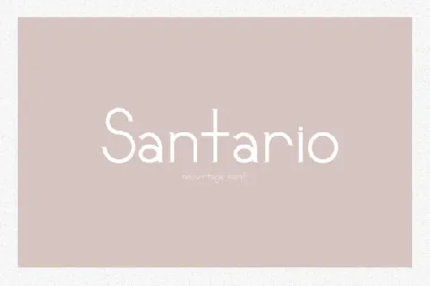 Santario font