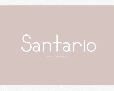 Santario font