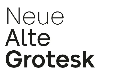 Neue Alte Grotesk Family font