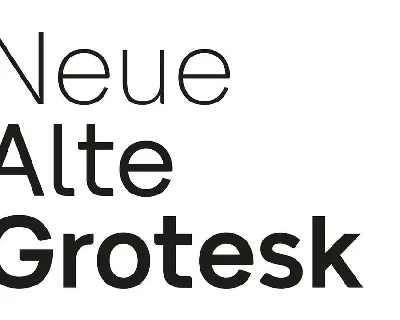 Neue Alte Grotesk Family font