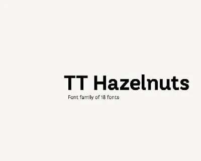 TT Hazelnuts Family font