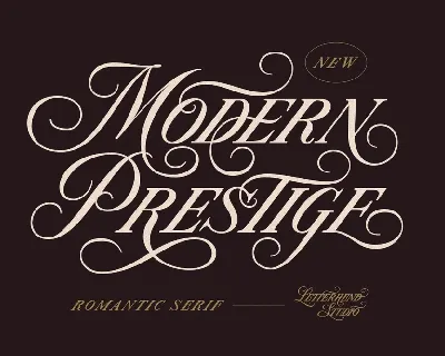 Modern Prestige font