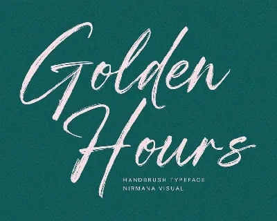 Golden Hours font
