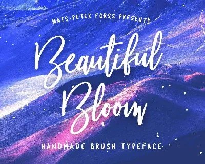 Beautiful Bloom font