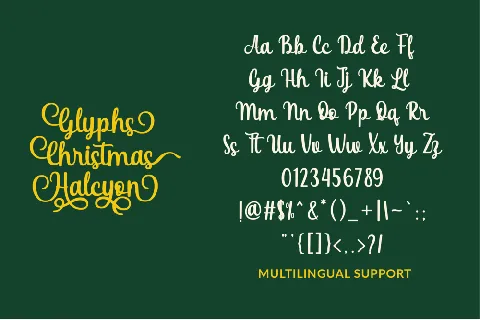 Christmas Halcyon Personal Use font