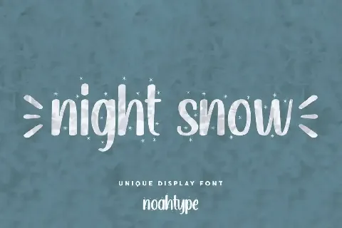 Night Snow Demo font