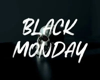 BLACK MONDAY font