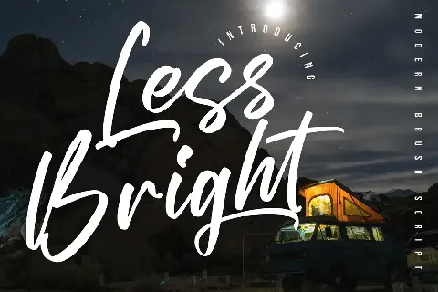 Less Bright font