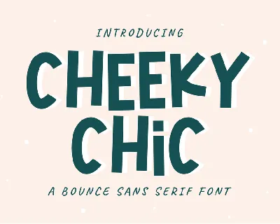 Cheeky Chic font