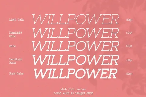 Willpower font