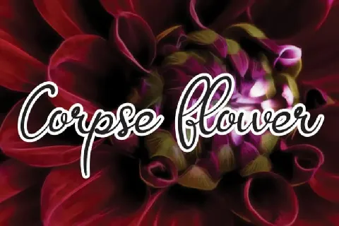 Corpse Flower font