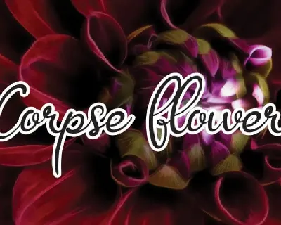 Corpse Flower font