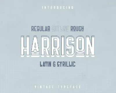 Harrison Retro Typeface font