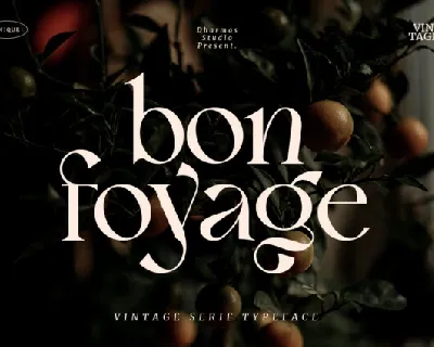 Bon Foyage font