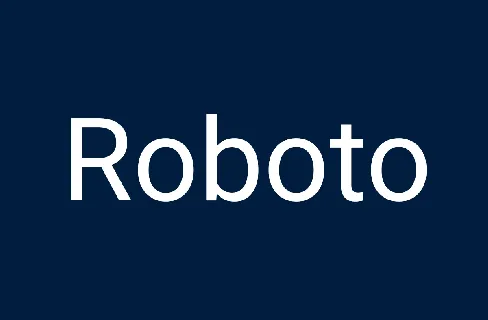 Roboto font