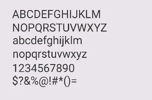 Roboto font