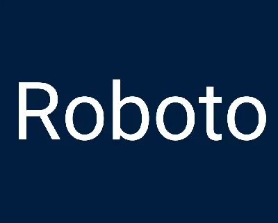 Roboto font