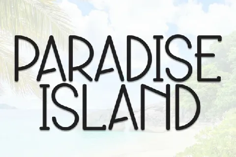 Paradise Island Display font